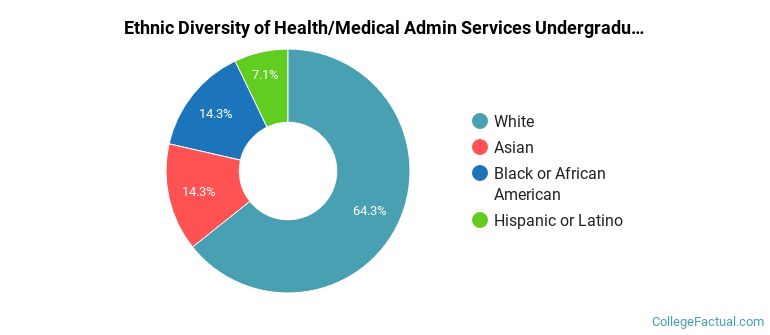 Ethnic diversity of Health/Medical Admin Services majors at Anne Arundel Community College