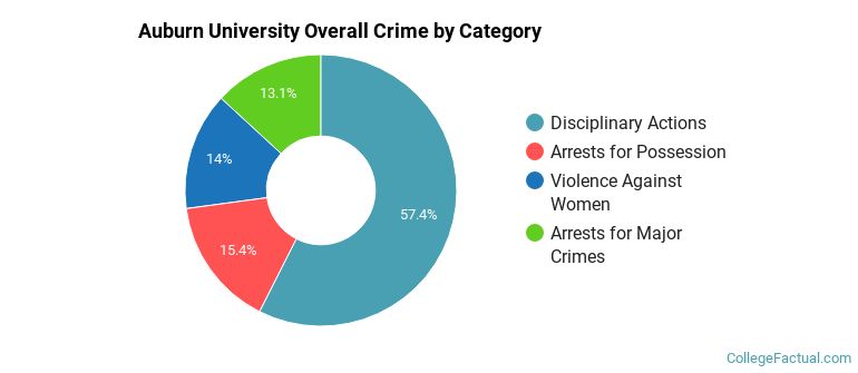 Auburn University Overall Crime by Category
