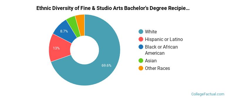 Ethnic diversity of Fine & Studio Arts majors at Auburn University