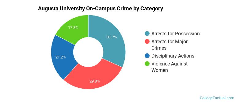 Augusta University On-Campus Crime by Category