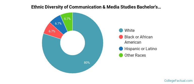 Ethnic diversity of Communication & Media Studies majors at Austin Peay State University