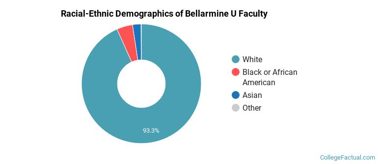 Racial-Ethnic Demographics of Bellarmine U Faculty