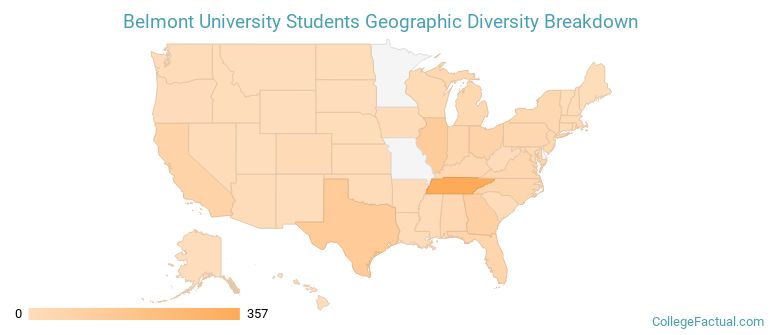 Where are Belmont students from?