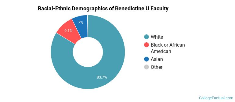 Racial-Ethnic Demographics of Benedictine U Faculty
