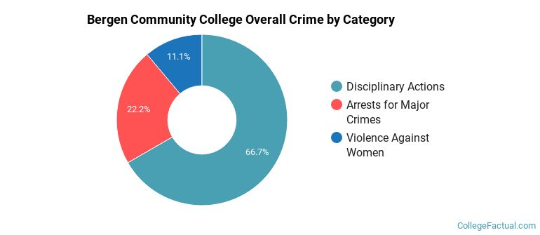 Bergen Community College Overall Crime by Category