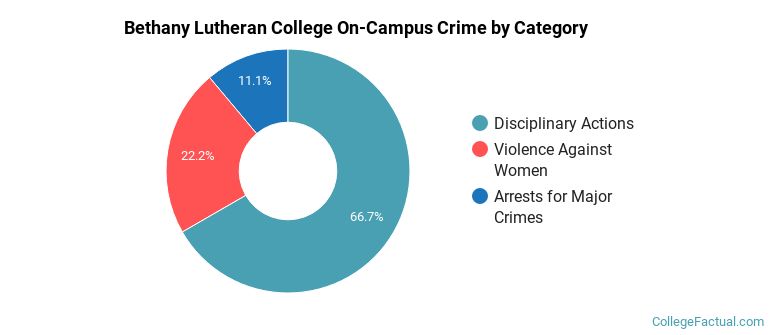Bethany Lutheran College On-Campus Crime by Category