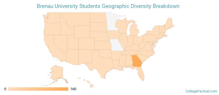 Where are Brenau students from?