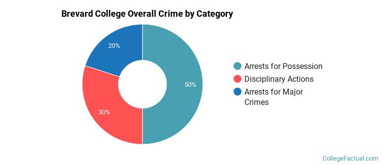 Brevard College Overall Crime by Category