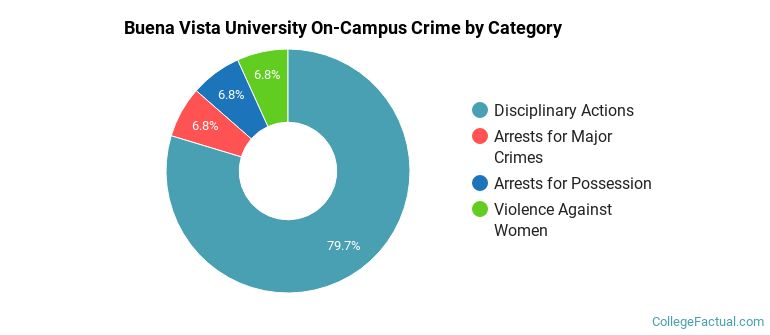 Buena Vista University On-Campus Crime by Category