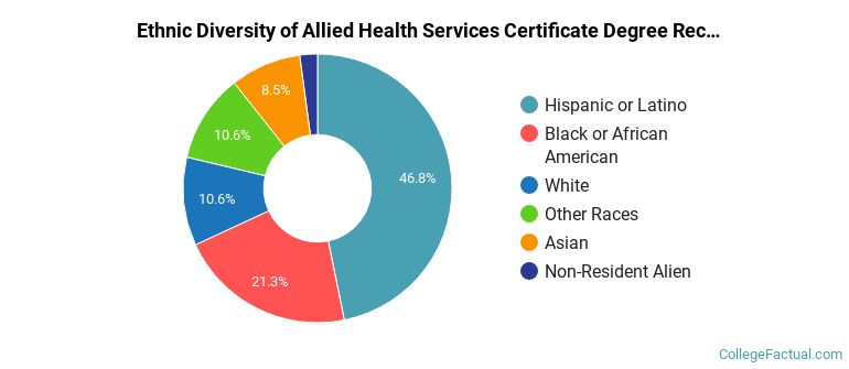 Ethnic diversity of Allied Health Services majors at Bunker Hill Community College