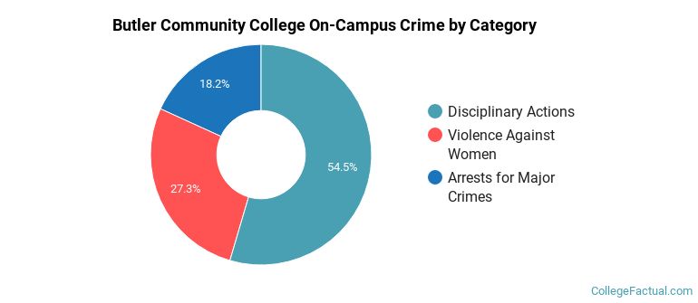 Butler Community College On-Campus Crime by Category