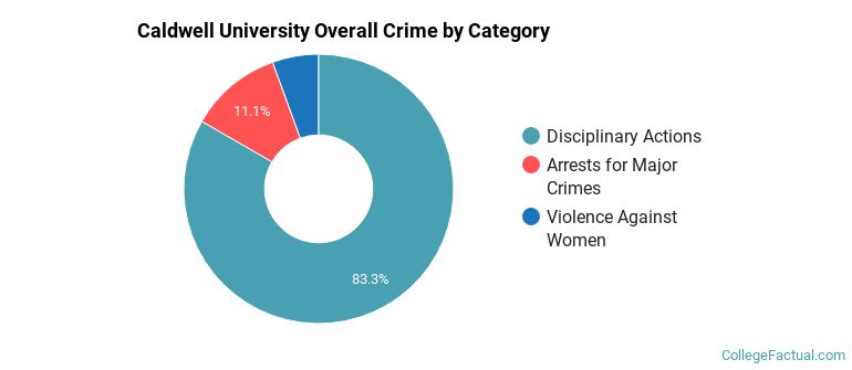 Caldwell University Overall Crime by Category