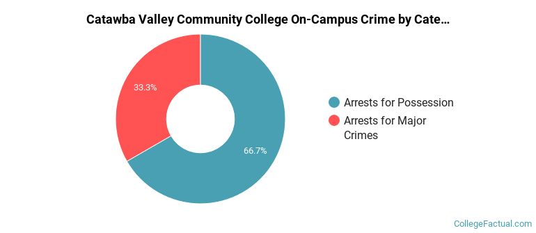 Catawba Valley Community College On-Campus Crime by Category