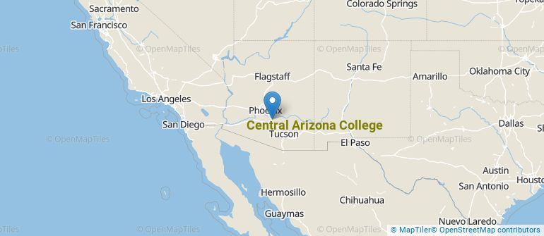 Location of Central Arizona College
