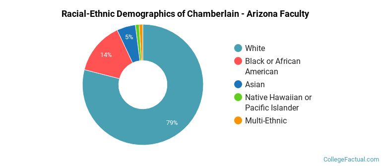 Racial-Ethnic Demographics of Chamberlain - Arizona Faculty