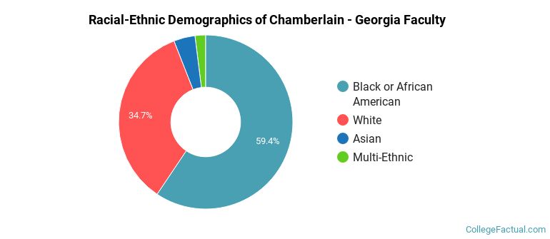 Racial-Ethnic Demographics of Chamberlain - Georgia Faculty
