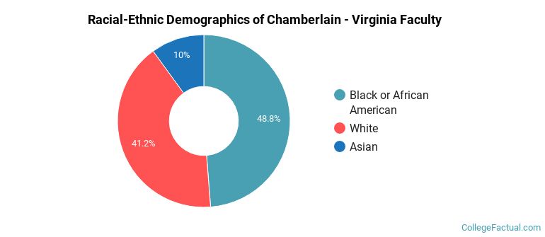 Racial-Ethnic Demographics of Chamberlain - Virginia Faculty