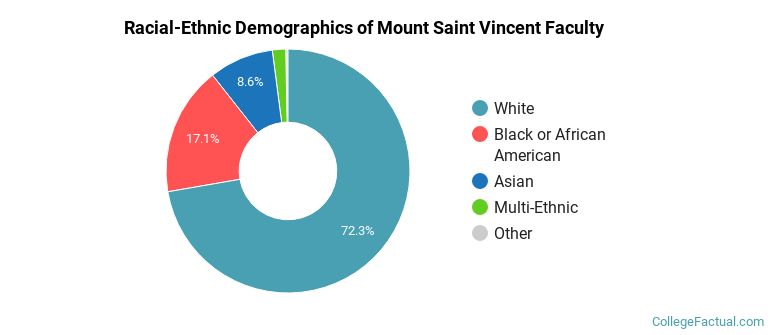 Racial-Ethnic Demographics of Mount Saint Vincent Faculty