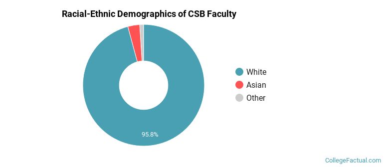 Racial-Ethnic Demographics of CSB Faculty