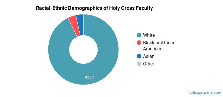 Racial-Ethnic Demographics of Holy Cross Faculty