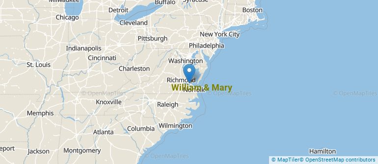 Location of William & Mary
