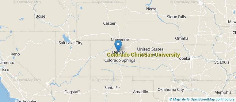 Location of Colorado Christian University