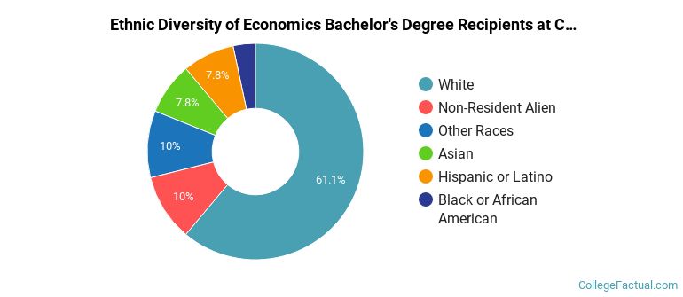 Ethnic diversity of Economics majors at Colorado College