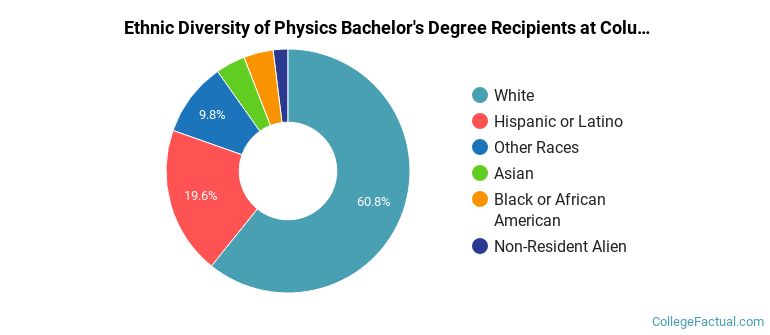 Ethnic diversity of Physics majors at Columbia College Chicago