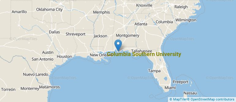 Location of Columbia Southern University