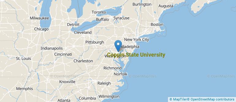 Location of Coppin State University