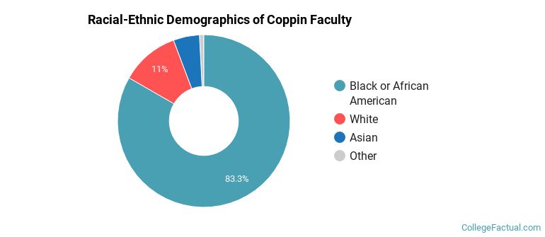 Racial-Ethnic Demographics of Coppin Faculty