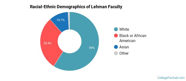 Racial-Ethnic Demographics of Lehman Faculty