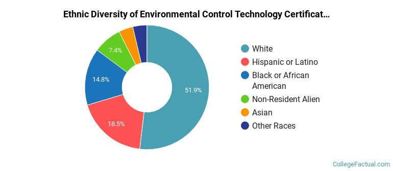 Ethnic diversity of Environmental Control Technology majors at Daytona State College