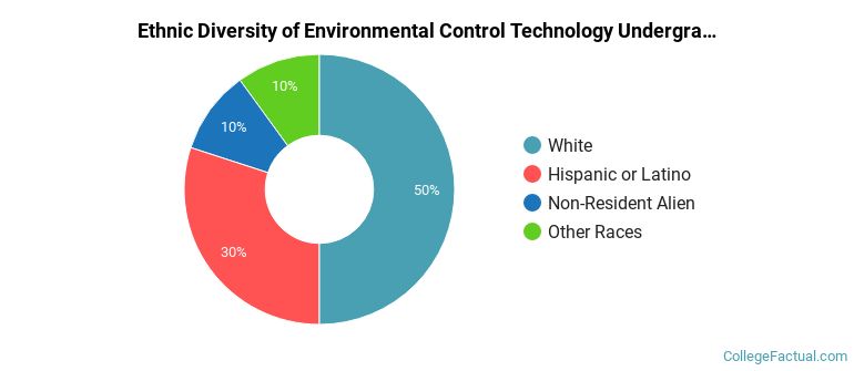 Ethnic diversity of Environmental Control Technology majors at Daytona State College