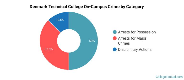 Denmark Technical College On-Campus Crime by Category