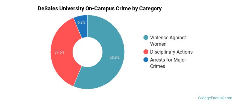 DeSales University On-Campus Crime by Category