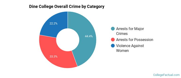 Dine College Overall Crime by Category