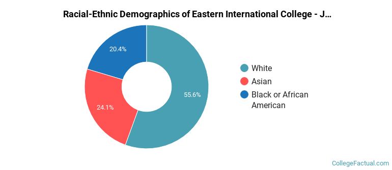 Racial-Ethnic Demographics of Eastern International College - Jersey City Faculty