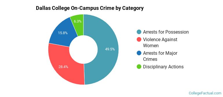 Dallas College On-Campus Crime by Category