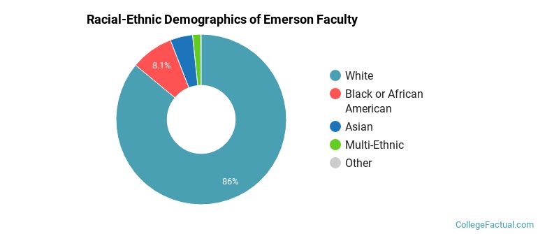 Racial-Ethnic Demographics of Emerson Faculty