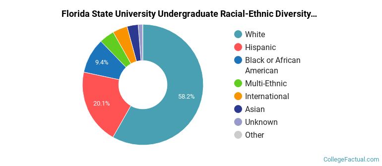 Florida State University Racial-Ethnic Diversity Pie Chart