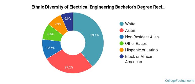 Ethnic diversity of Electrical Engineering majors at Georgia Institute of Technology-Main Campus