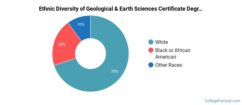 Ethnic diversity of Geological & Earth Sciences majors at Georgia State University