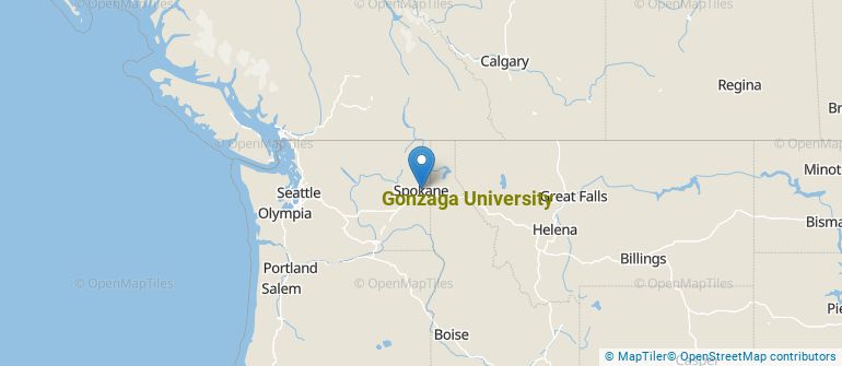 Location of Gonzaga University