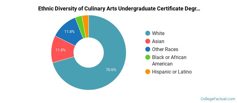 Ethnic diversity of Culinary Arts majors at Grand Rapids Community College