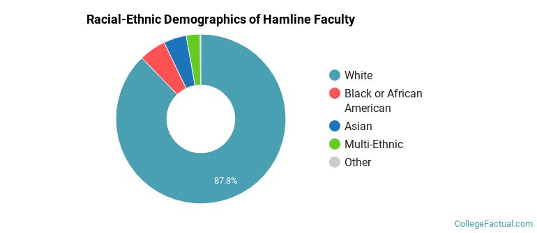 Racial-Ethnic Demographics of Hamline Faculty