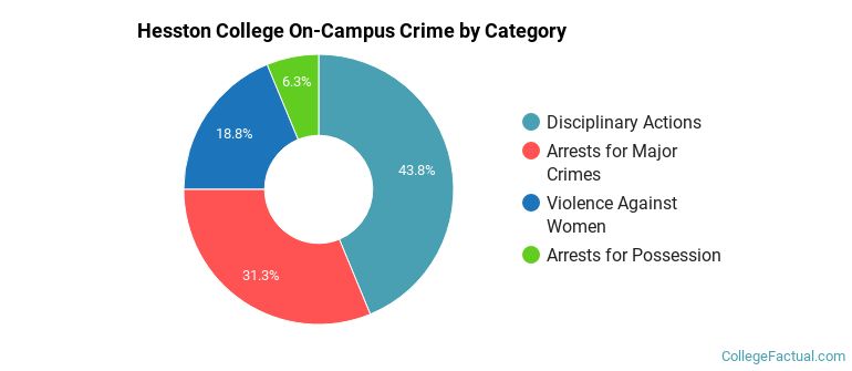 Hesston College On-Campus Crime by Category