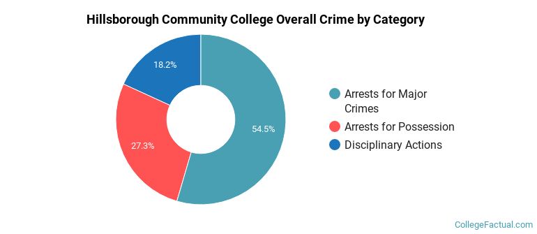Hillsborough Community College Overall Crime by Category