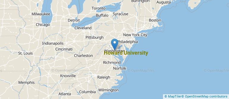 Location of Howard University