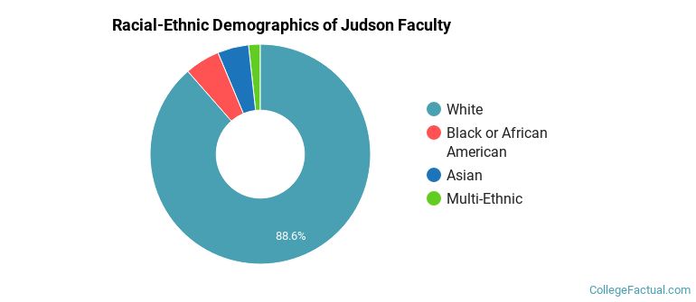 Racial-Ethnic Demographics of Judson Faculty
